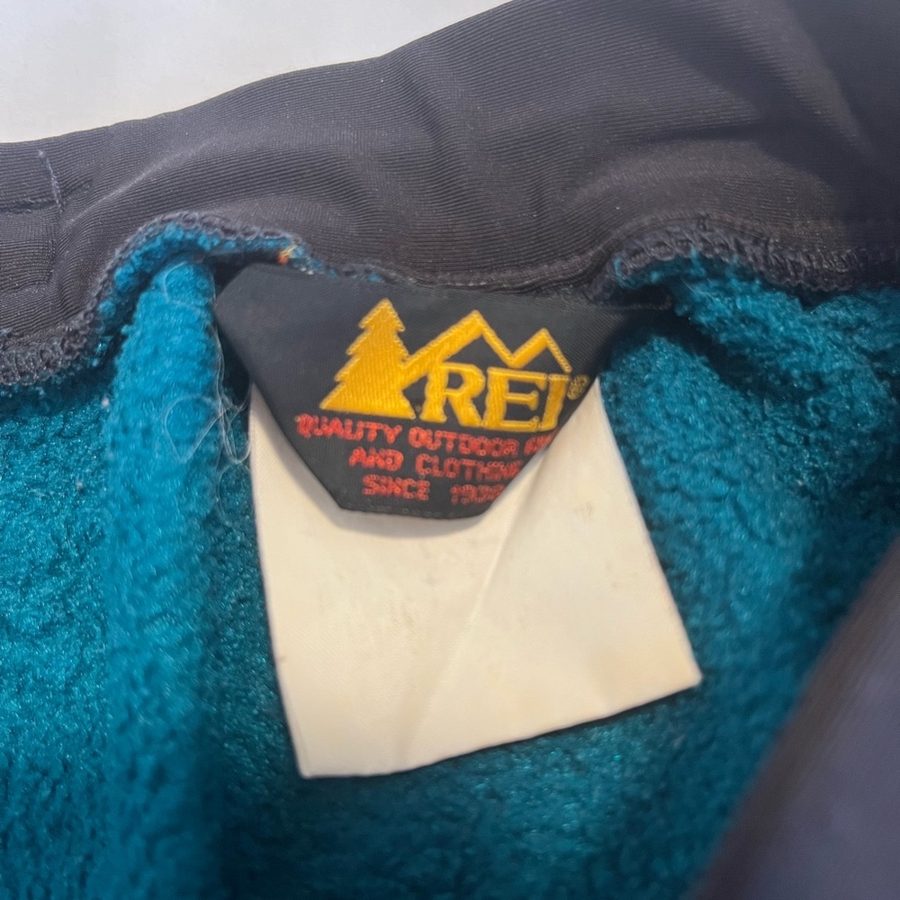 REI teal polartec fleece 200 mid weight pants - Picture 3 of 5